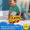 Little People School Bus Musical Toddler Toy Vehicle with 2 Figures