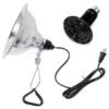 Simple Deluxe 100W Infrared Ceramic Reptile Heat Lamp Bulb & 150W Clamp Light with 8.5