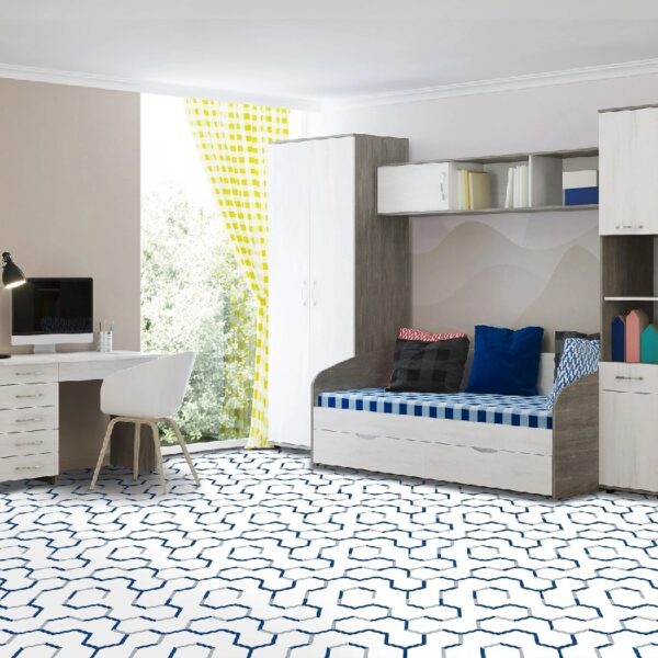Retro Self Adhesive Vinyl Floor Tile - 20 Tiles/20 Sq. ft., 12 x 12, Slate Flooring Materials