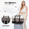 Travel Duffel Bag for Women, Large Weekender Overnight Bag, Carry-on Gym Bag with Separate Shoes Compartment, Mom Hospital Bags for Labor and Delivery with 2 Packing Cubes