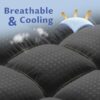 Extra Thick Queen Mattress Topper, Cooling Mattress Pad Cover, 2