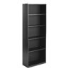 5-Shelf Bookcase with Adjustable Shelves, White