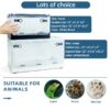 Reptile Terrarium Kit - Snake Terrarium & Bearded Dragon Tank with Clear Views Foldable Hermit Crab Cage, Lizard Tank & Crested Gecko Habitat Heat-Safe Iron Mesh Medium