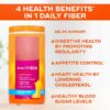 Fiber Supplement, Sugar Free Fiber Powder for Digestive Health, Orange, 180 Servings