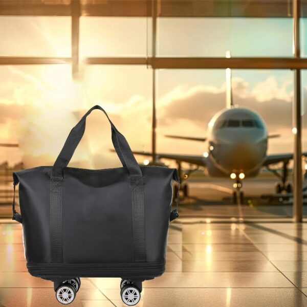 Expandable Luggage Bag With 360° Wheels Extra Large Capacity Wet/Dry Separation Ideal For Business Trips Gym Students And Travel