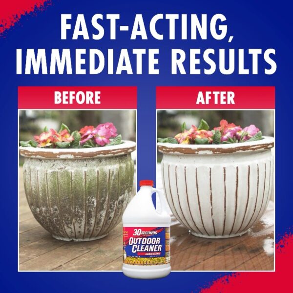 (2 pack)Outdoor Cleaner - Cleans Stains Caused by Algae, Mold and Mildew, 1 Gallon Concentrate