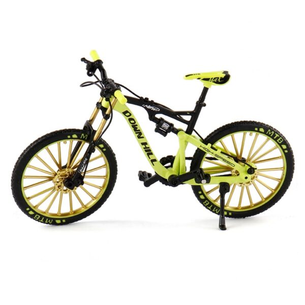 Postuois Bicycle Model 1:10 Scale Realistic Shape Alloy Downhill Mountain Bike Toy Birthday Gift