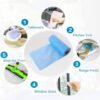 Disposable Cleaning Towels,Reusable Cleaning Cloths Dish Paper Towels,3 Rolls 150 Sheets Disposable Cleaning Cloths All Purpose Dish Cloths Non Woven Blue Cloths Wash Free