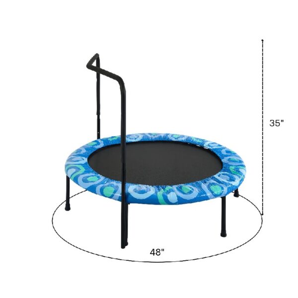 Assembled children's trampoline happy expression outdoor and indoor for kids age 3 - 7