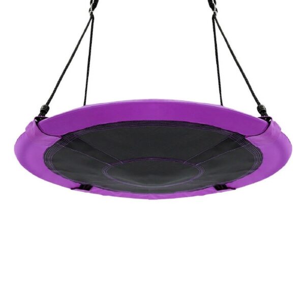40 Inch Flying Saucer Swing Tree Swing, Toddler Swing for Indoor Outdoor Play Set, Purple