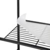 3-Shelf over the Toilet Steel Wall Mount Storage Shelf Unit, Black, Holds up to 30 lb Capacity