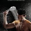High Pressure Handheld Showerhead, 10 Spray Modes, with 60