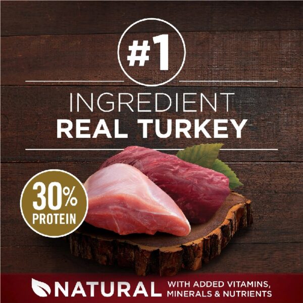 True Instinct Dry Dog Food for Adult Dogs, High Protein Real Turkey & Venison, 15 lb Bag
