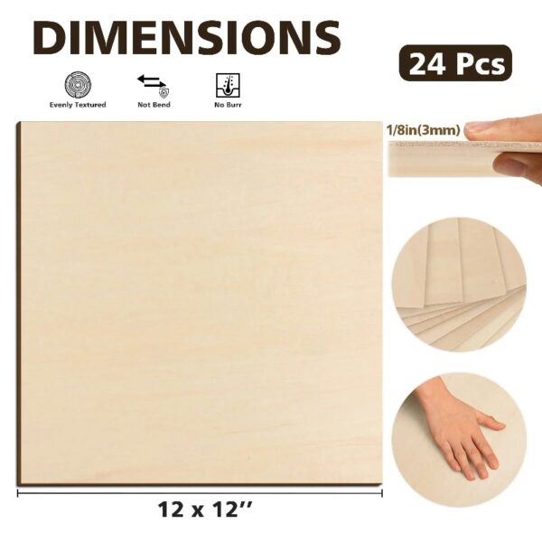 24-Pack 12x12x1/8