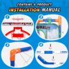 3-in-1 LED Soccer Hockey Bowling Set Indoor/Outdoor Toys, Gifts for 3 4 5 6 7 8+ Years Boy Girl