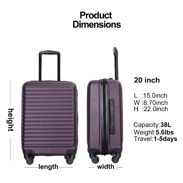 Hardshell Carry on Luggage 20