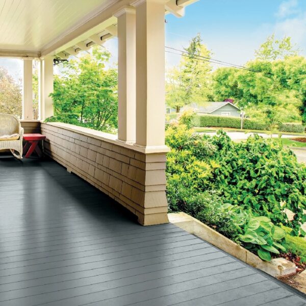 Porch & Floor 1 gal. Dark Gray Satin Interior / Exterior Paint with Primer