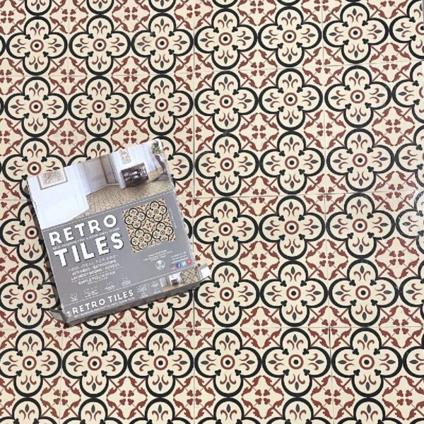 Retro Self Adhesive Vinyl Floor Tile - 20 Tiles/20 Sq. ft., 12 x 12, Slate Flooring Materials