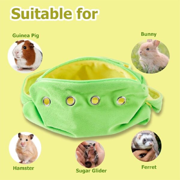 633439afb56842d6bb70b329015a64c1 Bonding Pouch Small Pet Carrier Bag Sling with Strap Critter Cuddler for Gliders Ferret, Rat, Hedgehog, Hamster Outdoor-Orange