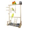 Parrots Play Score Bird Playground Wooden P^erch Gym Stand Playpen Ladder with toy Exercise Playgym