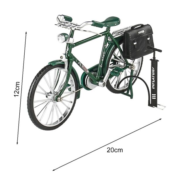 Mini Bike Toys, Simulation Vintage Bicycle Model Miniature Toys Retro Decoration for Collection & Bookshelf Display