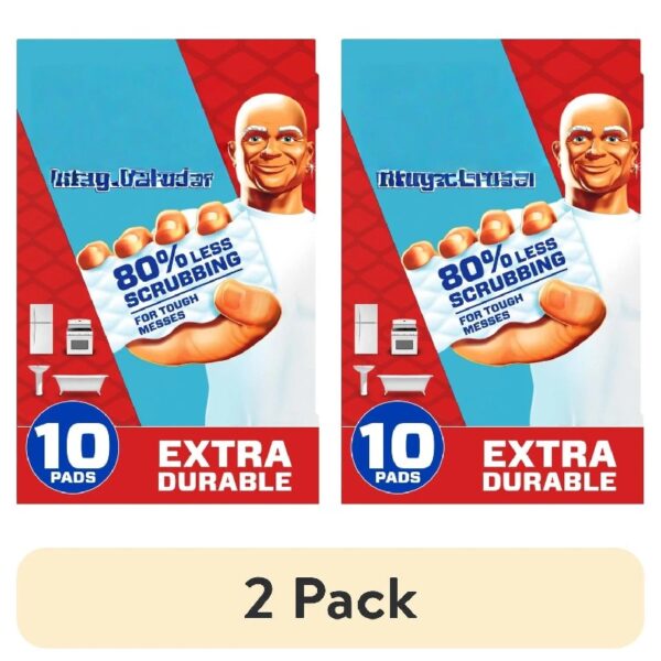 (2 pack)  Magic Eraser Extra Durable Multi-Purpose Foam Cleaning Pads with Durafoam, 10 Ct