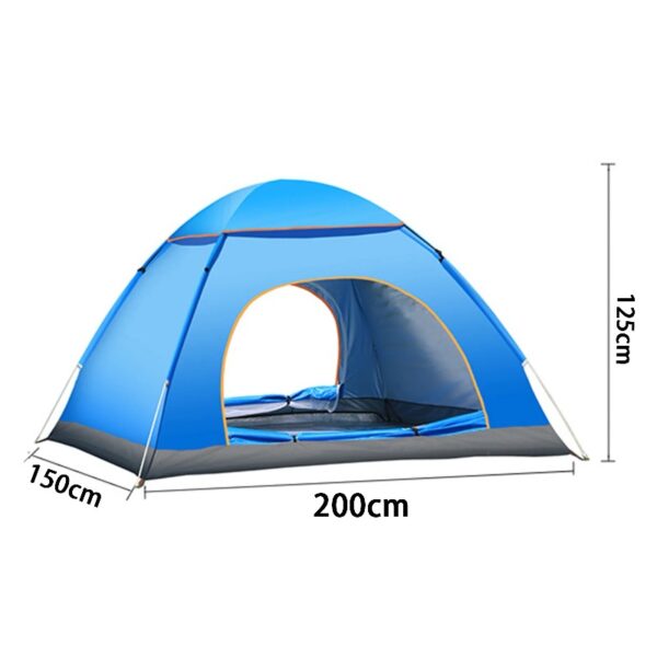 2-3 Person Instant Pop Up Lightweight Camping Tent, Outdoor Easy Set Up Automatic Family Travel Tent,Portable Backpacking Ultralight Waterproof Windproof Anti-UV Sun Shelter Tent