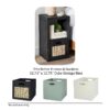 2 Cube Storage Organizer, Charcoal