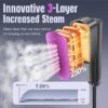 Steamer for Clothes, Portable Travel Steamer & Iron 2 in 1, 3 Adjustable Steam Levels