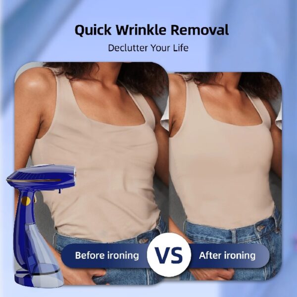Steamer for Clothes, 1500W Handheld Clothing Steamer for Garment, 168/288ml Big Capacity Steam Iron, for Home, Office