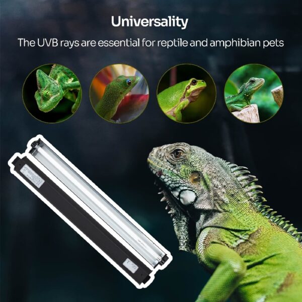 ECOSUB 24W T5 HO UVB Reptile Terrarium Habitat Lighting Kit, Black, 1 Count