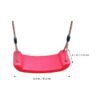 1 Set Red Outdoor Swing Toy in Plastic for Garden Use Chic Design Safe for Kids