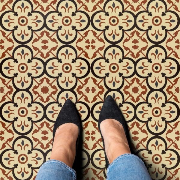Retro Self Adhesive Vinyl Floor Tile - 20 Tiles/20 Sq. ft., 12 x 12, Slate Flooring Materials