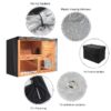 4FT Rabbit Hutch Cover Double Decker Pet Bunny Cage Waterproof Dustcover Outdoor Garden Patio