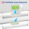 Antimicrobial Elongated Stay Fresh Scented Plastic Toilet Seat with Easy-off Hinges