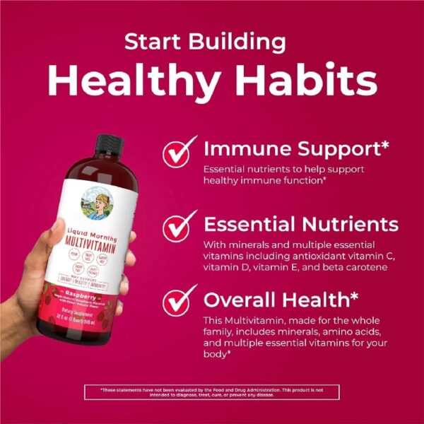 Multivitamin, Unisex, 32 Fl Oz, Vegan, Non-GMO, Vitamins C and D
