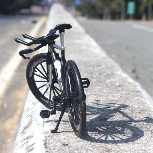 Mini Racing Bicycle Ornament Vehicles Mountain Bike Toy Model Decoration Crafts for Home (White#3)