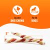 Triple Flavor Twists, Rawhide Chews for All Dogs, 70 Count