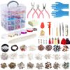 Jewelry Making Kit, 1960 pcs Jewelry Making Supplies Includes Jewelry Beads, Instructions, Findings, Wire for Bracelet, Necklace, Earrings Making Kit for Adults by Inscraft