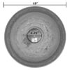 Bird and Beyond Modern Lightweight Clay Bird Bath Basin