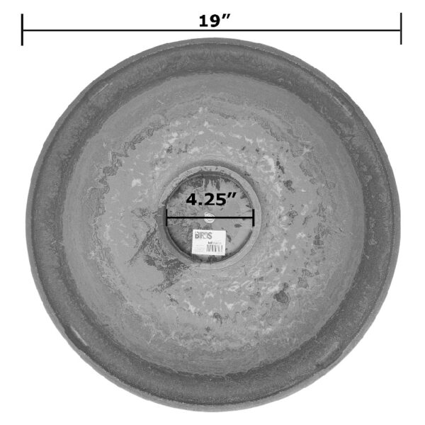 Bird and Beyond Modern Lightweight Clay Bird Bath Basin