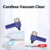 Handheld Vacuum Cleaner, 9000Pa Air Duster and Vacuum Cleaner with LED Light, Portable Cordless Car Vacuum with Multi-Nozzles, Mini Vacuum for Car, Office, Home