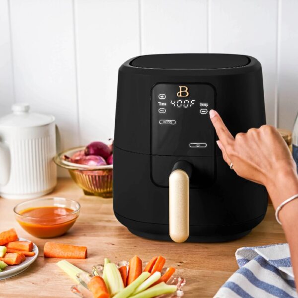 3 Qt Air Fryer with TurboCrisp Technology, White Icing by Drew Barrymore