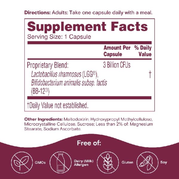 Colon Health Daily Probiotic Capsules, 45 Count
