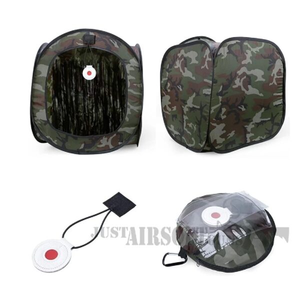Sports Outdoor Shooting Air BB Gun Target Shooting Tent Foldable Steel Polyester Multicolor