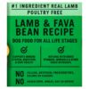 Pure Balance Lamb & Fava Bean Recipe Dry Dog Food, Grain-Free, 24 lbs