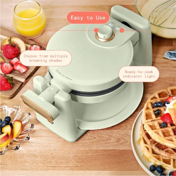 Rotating Belgian Waffle Maker, White Icing by Drew Barrymore