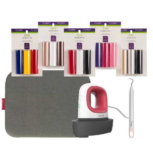 Cricut EasyPress Mini, Raspberry - Compact Handheld Heat Press Machine
