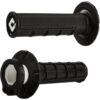 V2 Half Waffle Lock-On Black Grips (H36HWB)