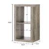 2 Cube Storage Organizer, Charcoal